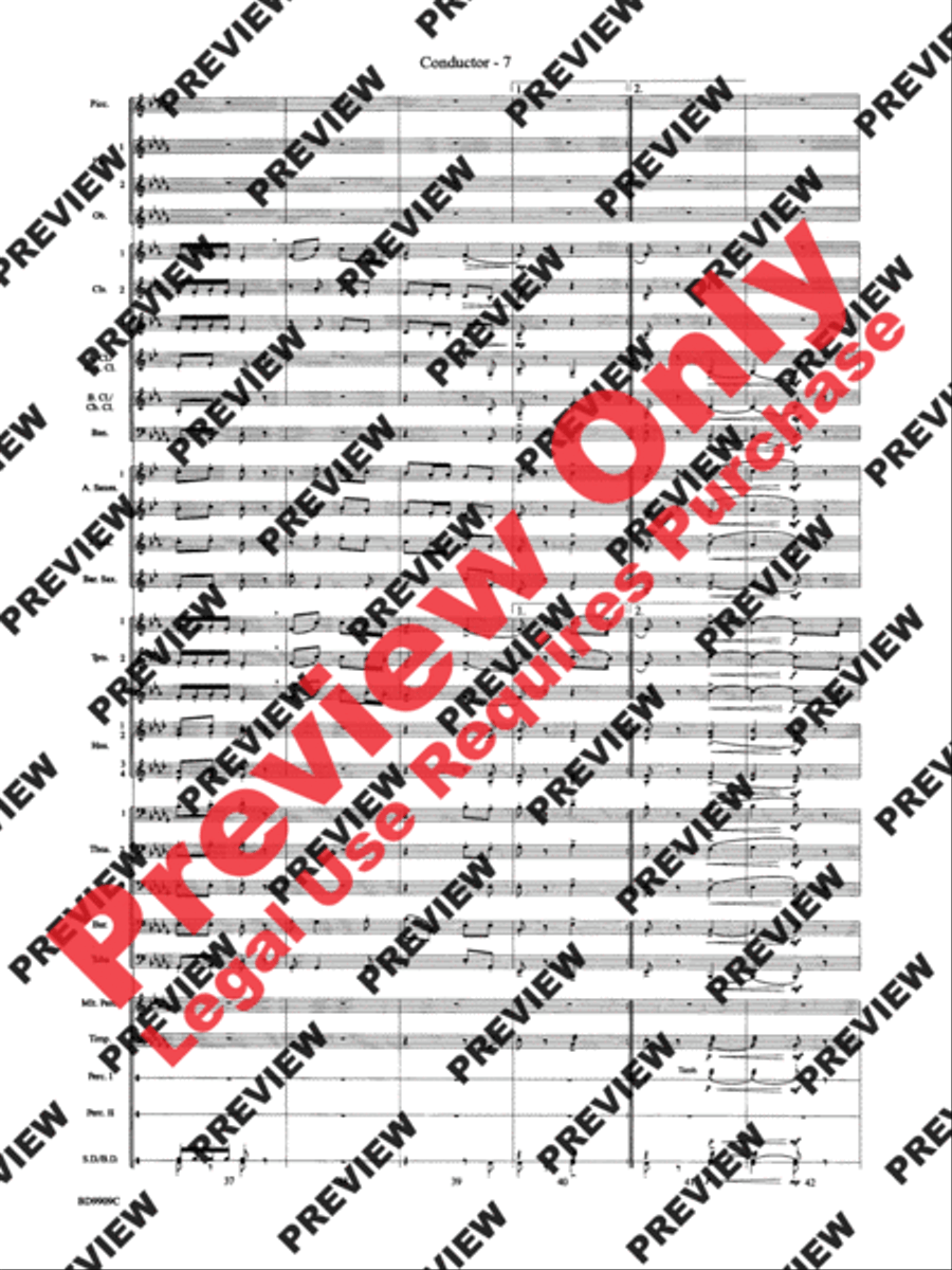 I'm Seventeen Come Sunday Concert Band scores gallery preview page 29