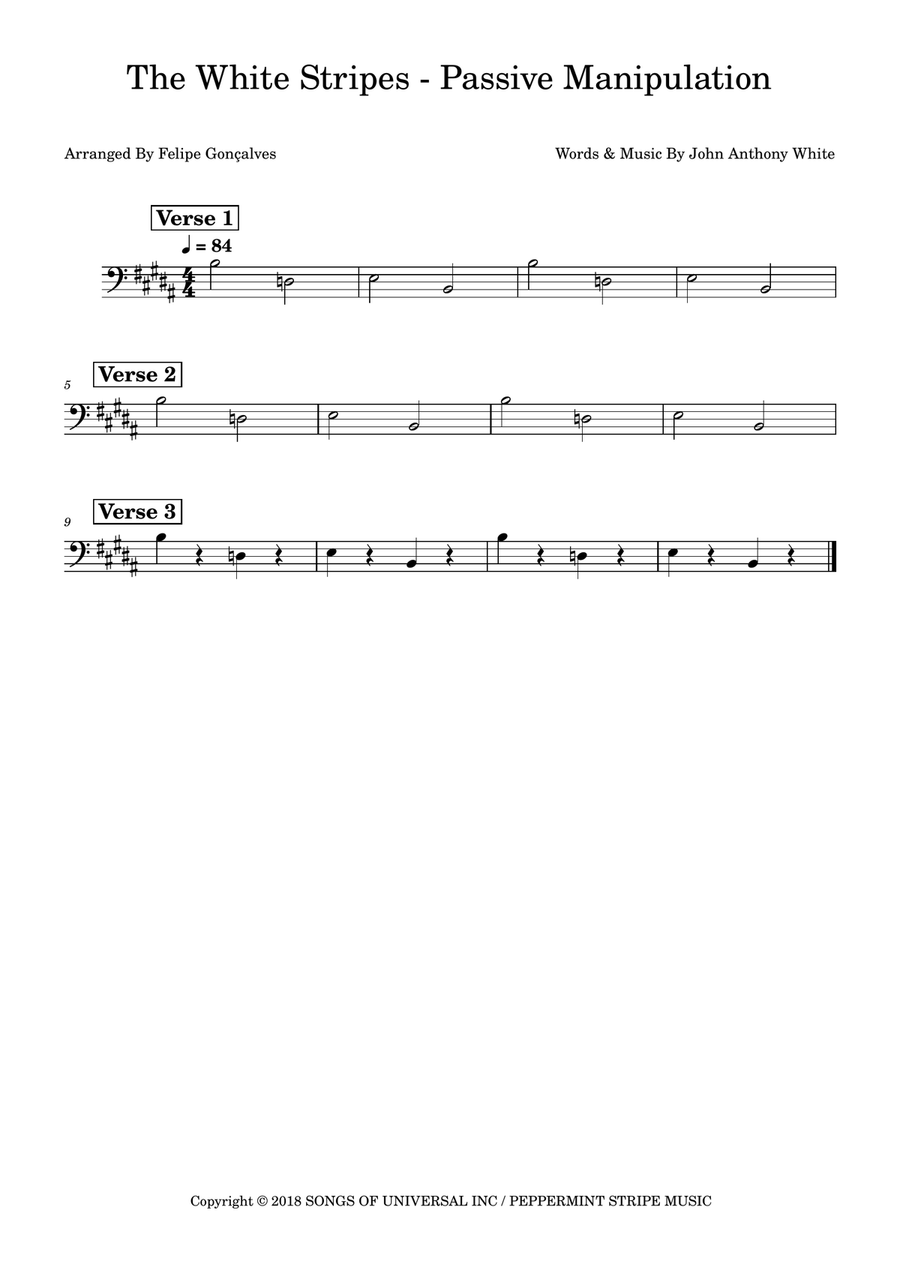 Passive Manipulation Double Bass scores gallery preview page 1