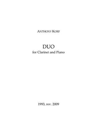 Duo for Clarinet and Piano