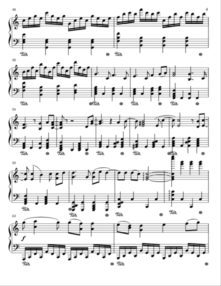 Invincible Piano Solo scores gallery preview page 4