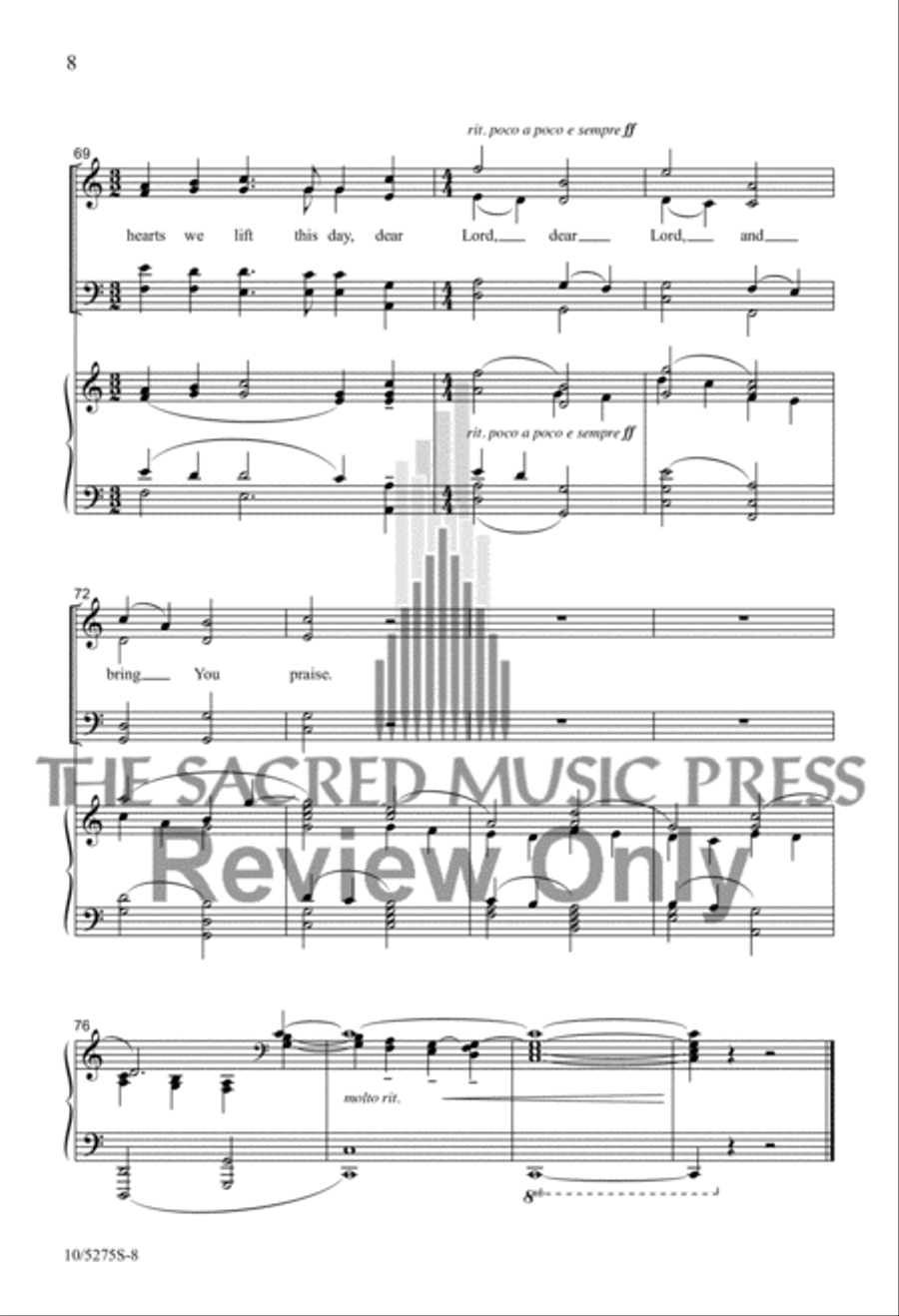 Our Hearts We Lift This Day 4-Part scores gallery preview page 7