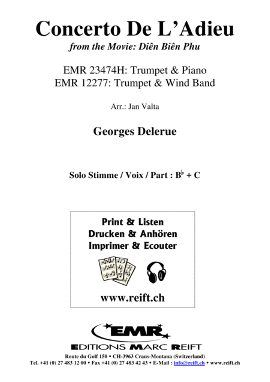 Concerto De L'Adieu Trumpet Solo scores gallery preview page 2