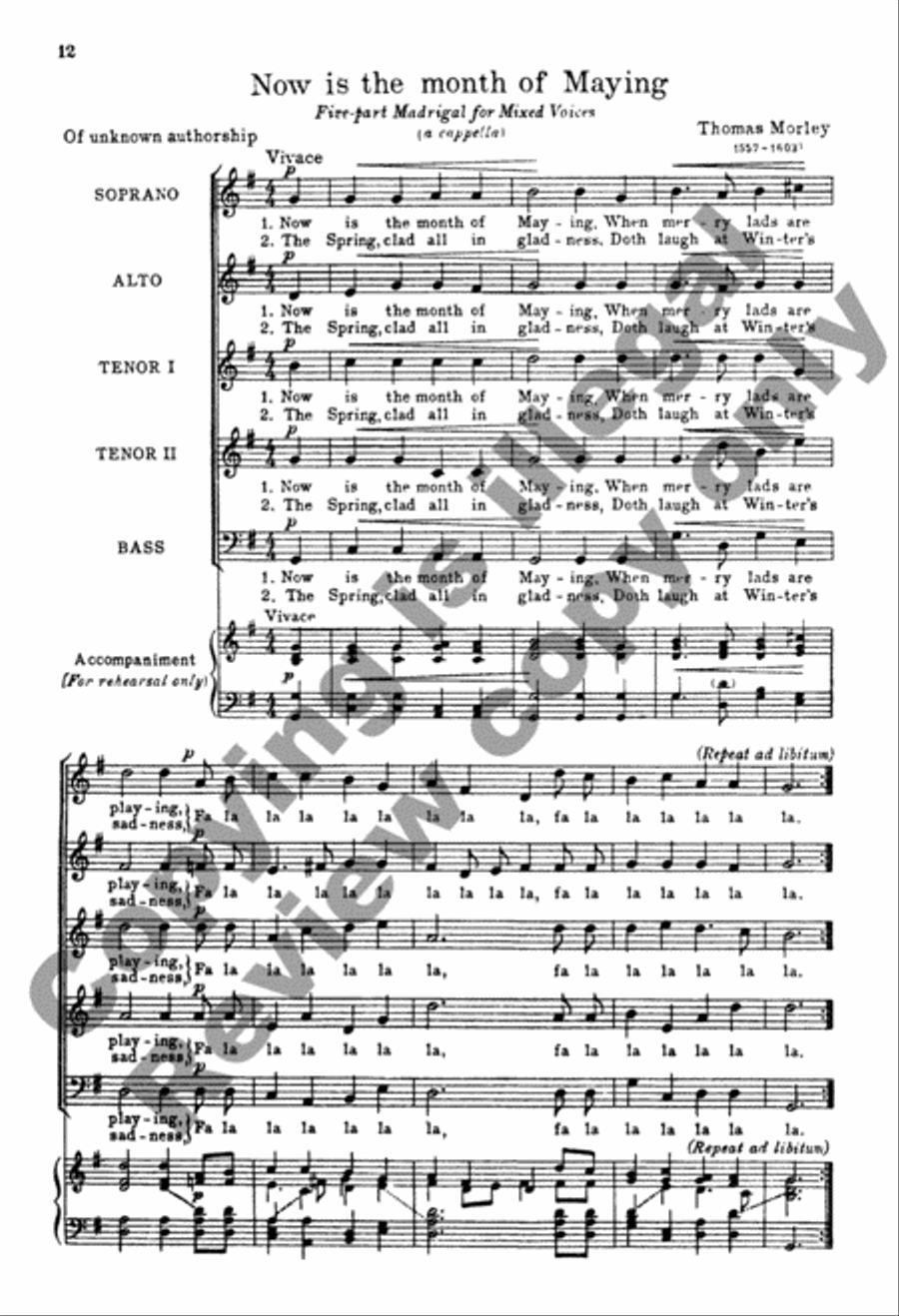 The A Cappella Singer (Choral Score) A Cappella scores gallery preview page 5