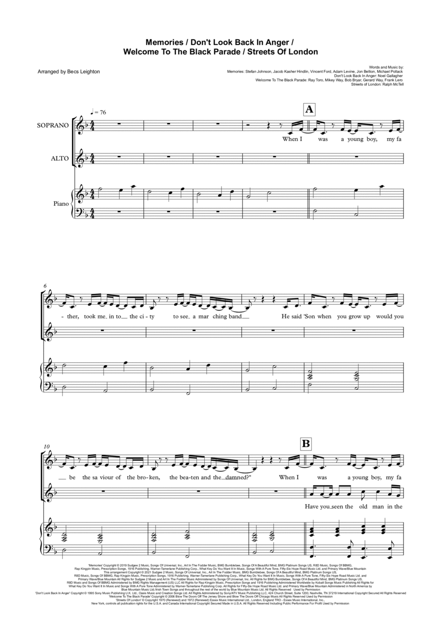 Memories SA scores gallery preview page 1