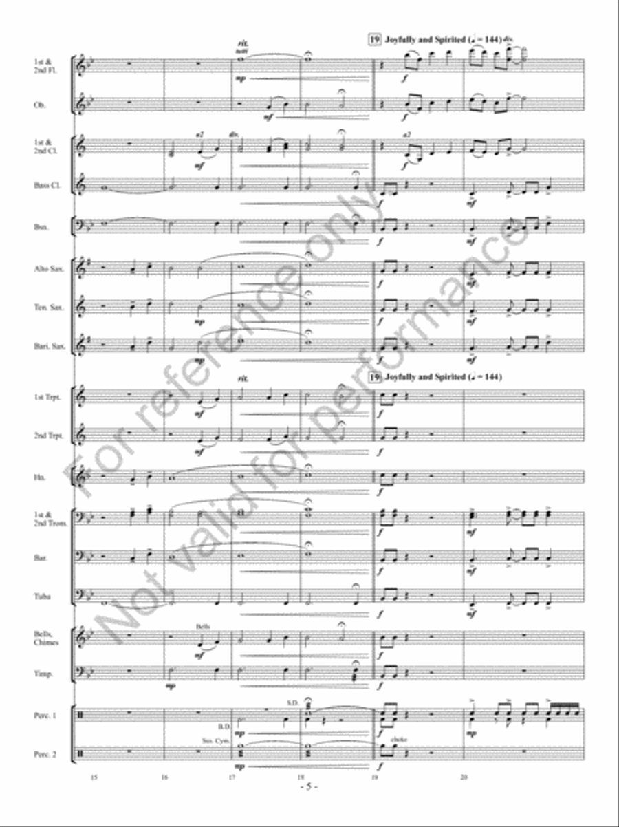 Hope Springs Eternal Concert Band scores gallery preview page 4