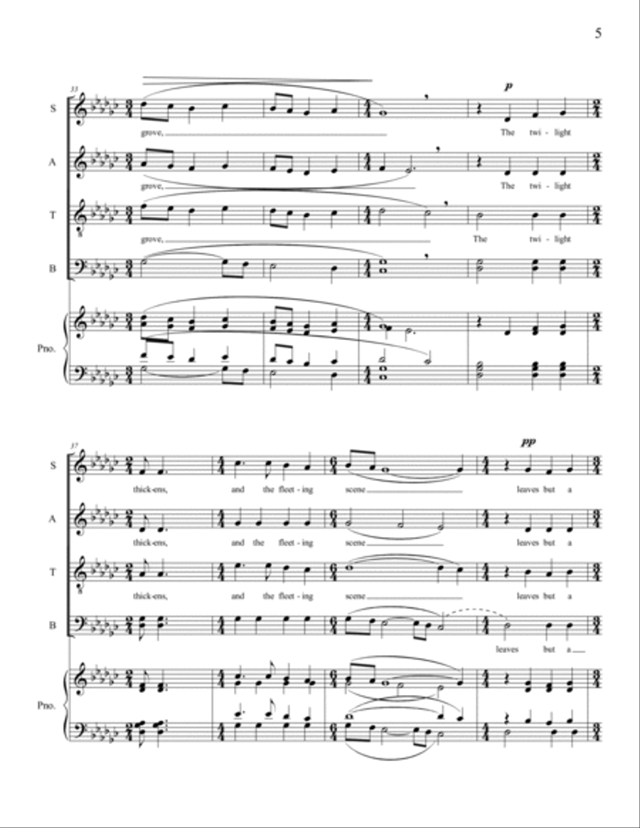 Sunset 4-Part scores gallery preview page 2