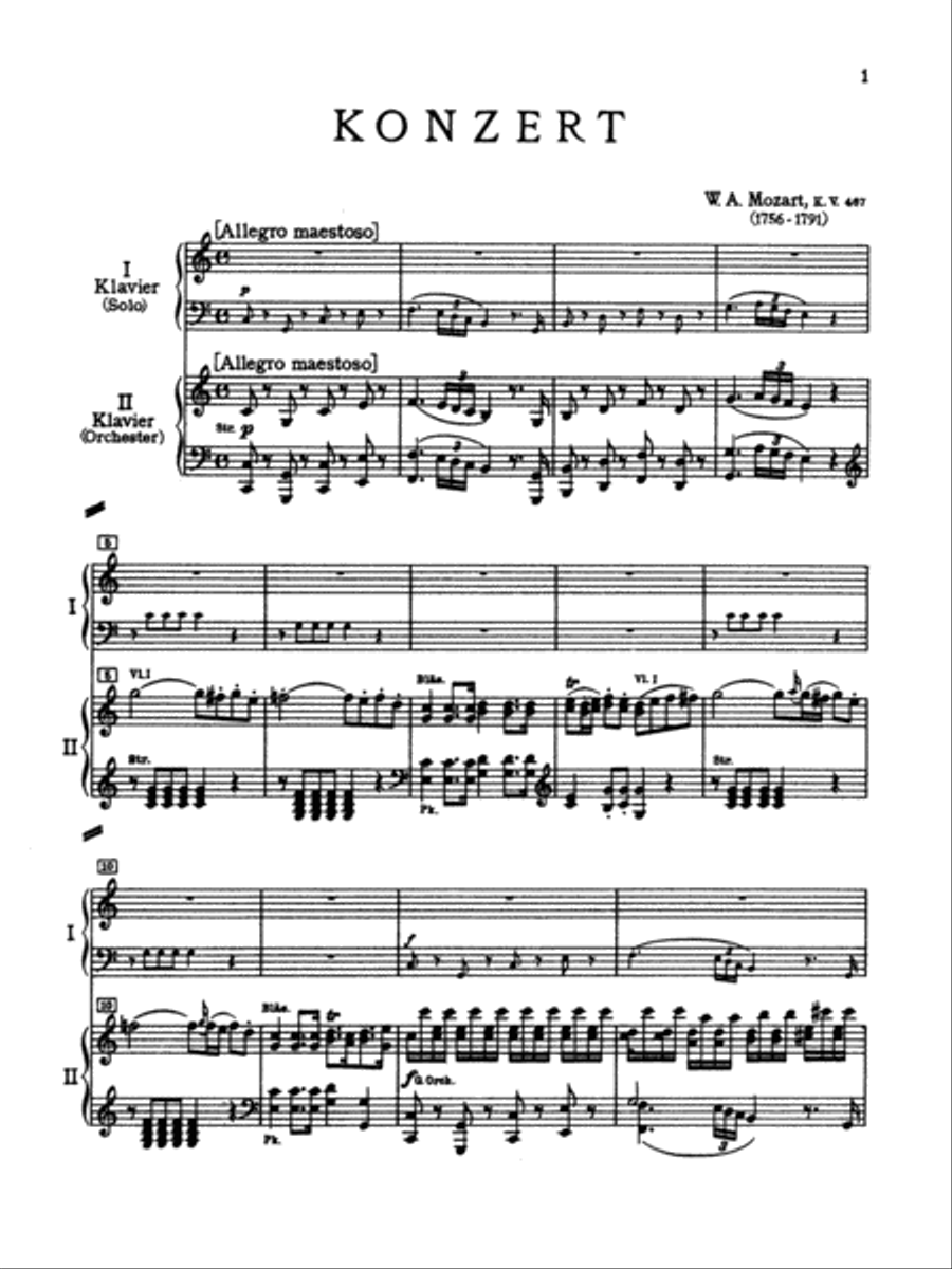 Mozart: Piano Concerto No. 21 in C Major, K. 467 Piano scores gallery preview page 3