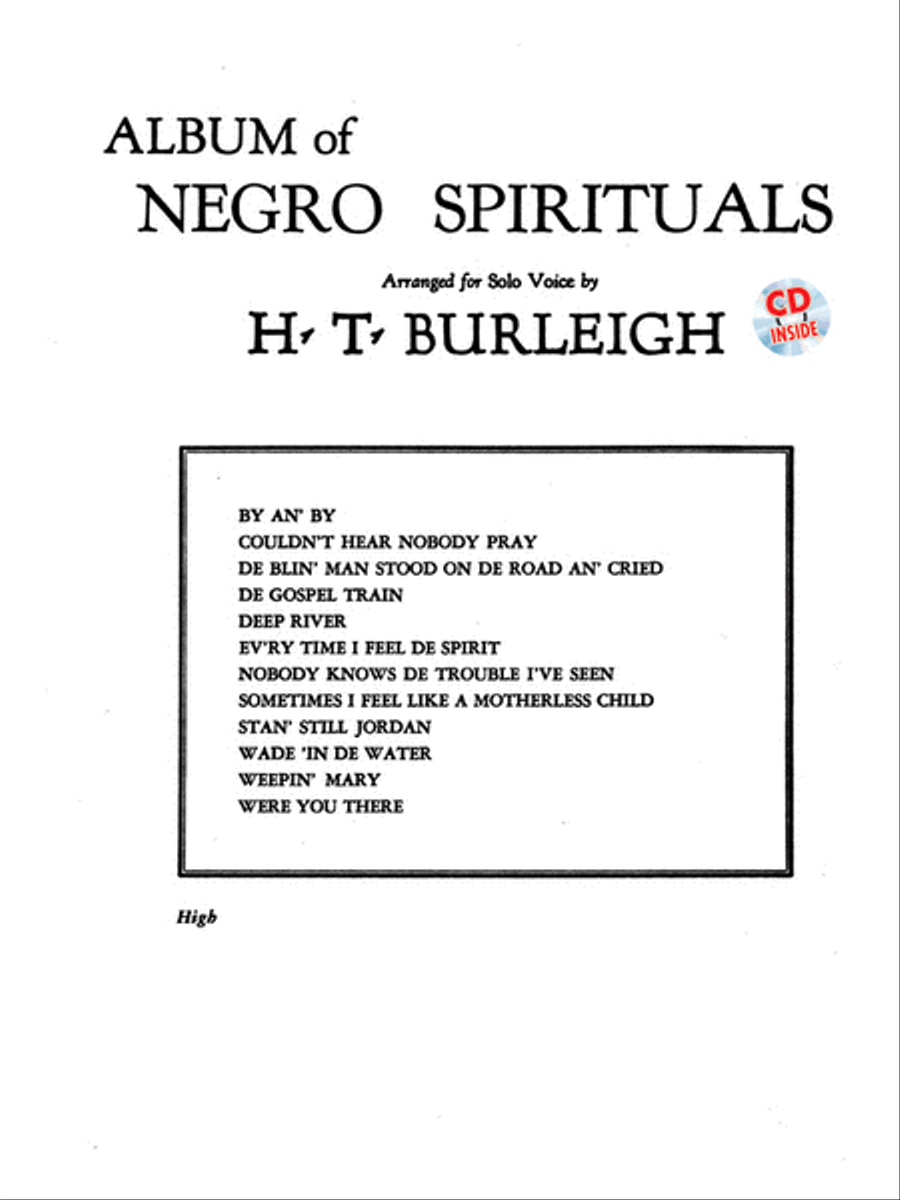 Album of Negro Spirituals Voice scores gallery preview page 1