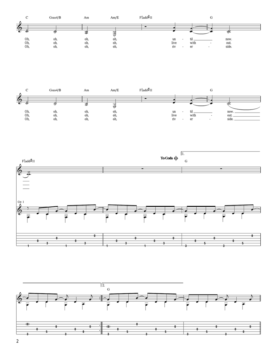 Each Coming Night Acoustic Guitar scores gallery preview page 2