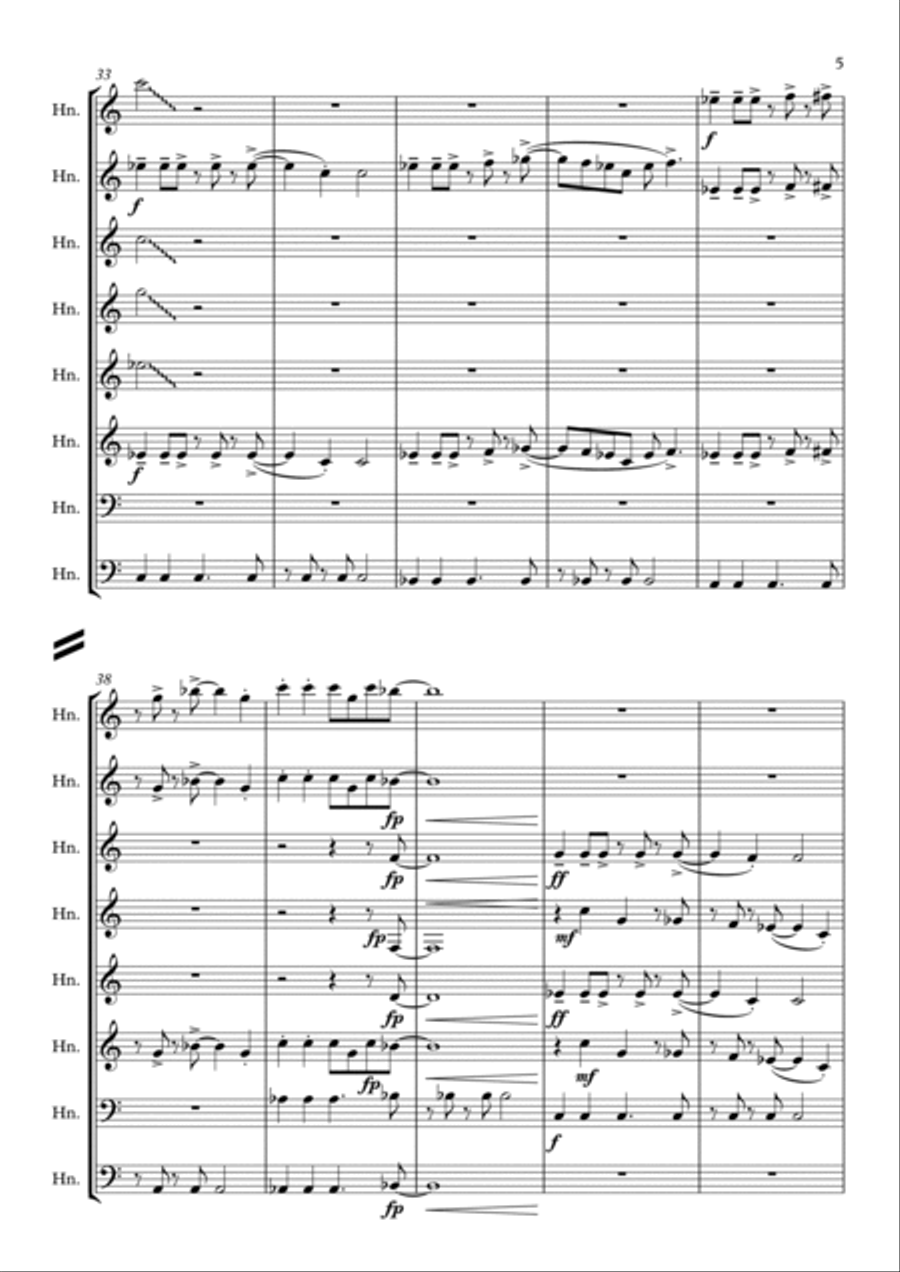 MEGALOVANIA (from Undertale) Horn Solo scores gallery preview page 5