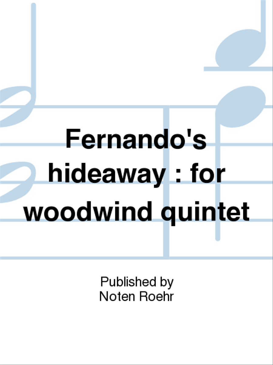 Fernando's hideaway Woodwind Quintet scores gallery preview page 1