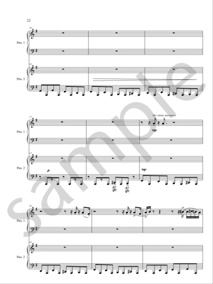 Tenement Rhapsody Tenement Rhapsody Chamber Music scores gallery preview page 12