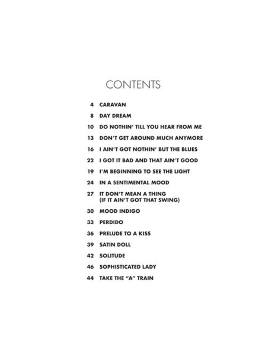 Duke Ellington Easy Piano scores gallery preview page 4