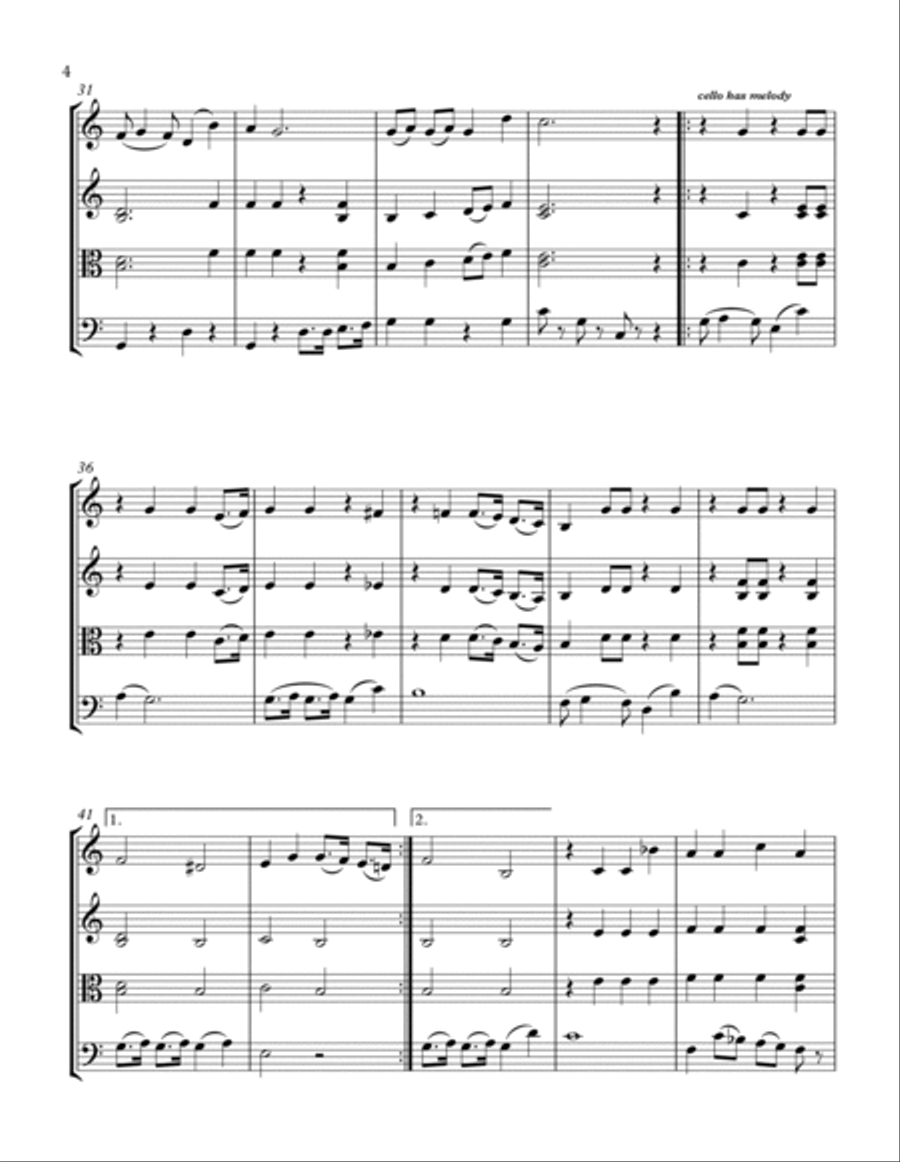 Rudolph The Red-nosed Reindeer String Trio scores gallery preview page 6