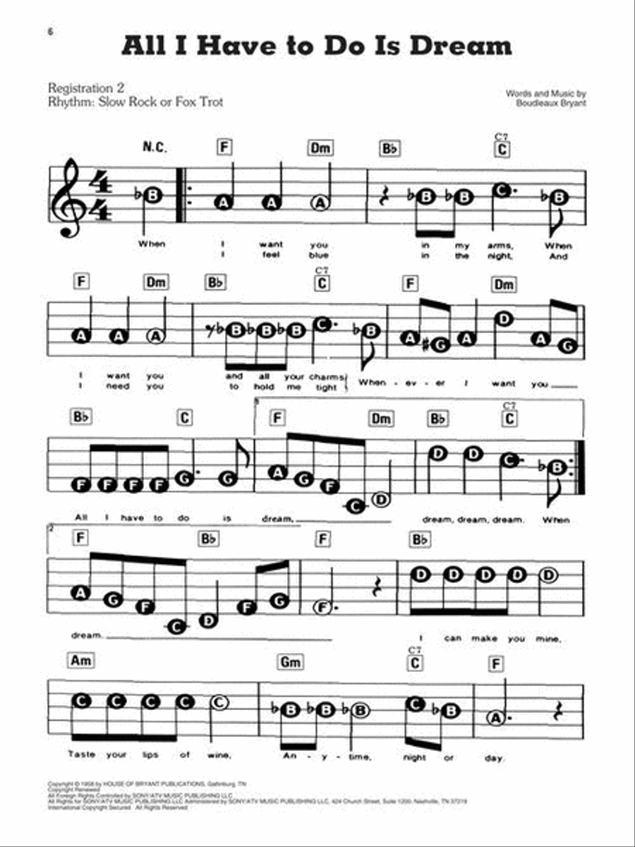 Songs of the 1950s – The New Decade Series Electronic Keyboard scores gallery preview page 7