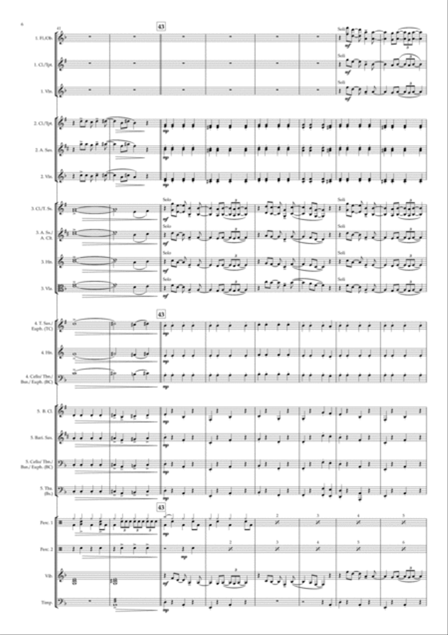 Mattie's Rag Concert Band scores gallery preview page 6
