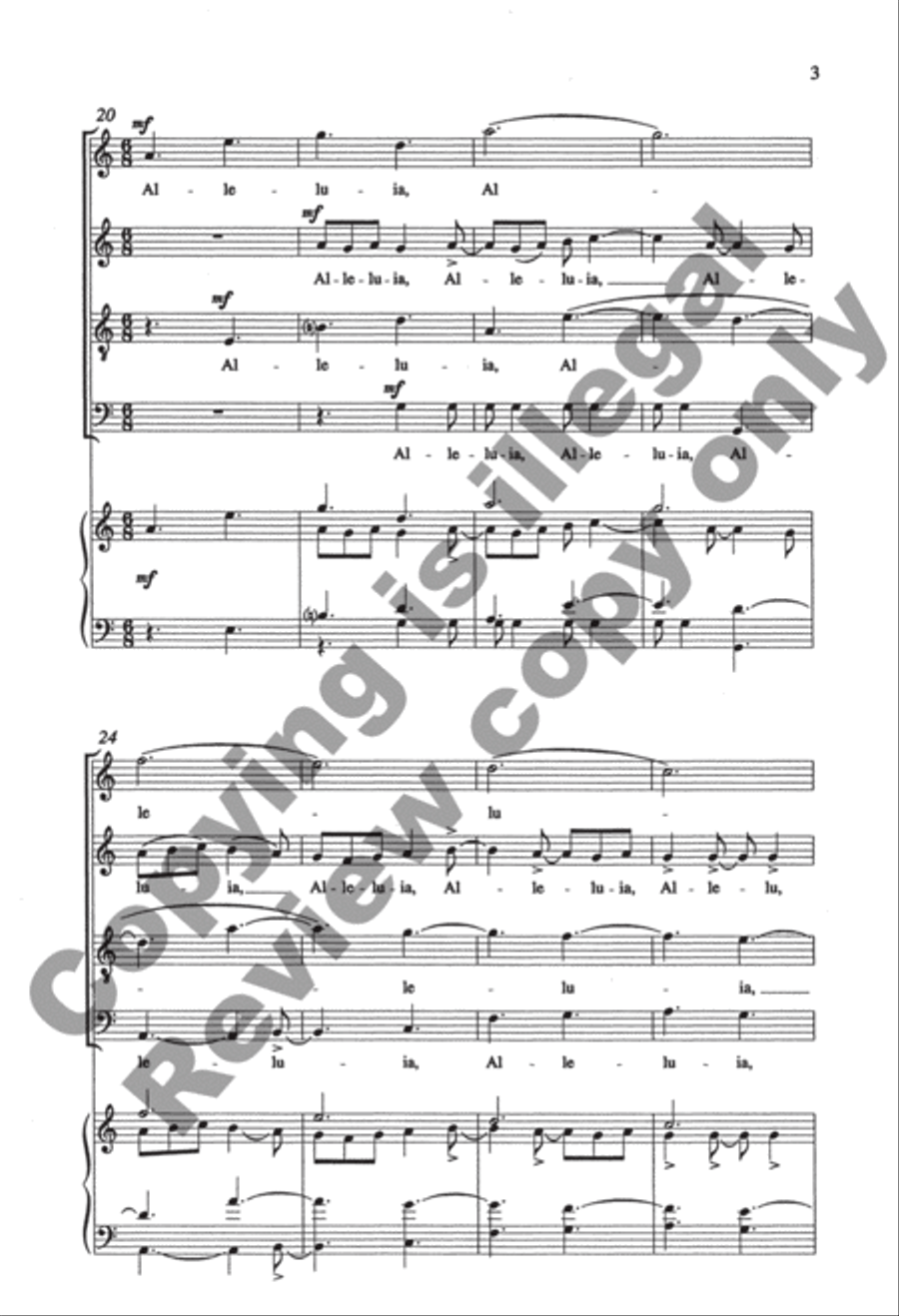 Alleluia 4-Part scores gallery preview page 5