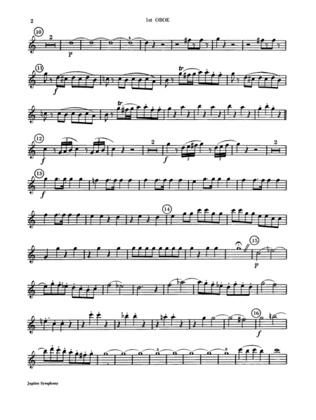 Jupiter Symphony, 1st Movement: Oboe