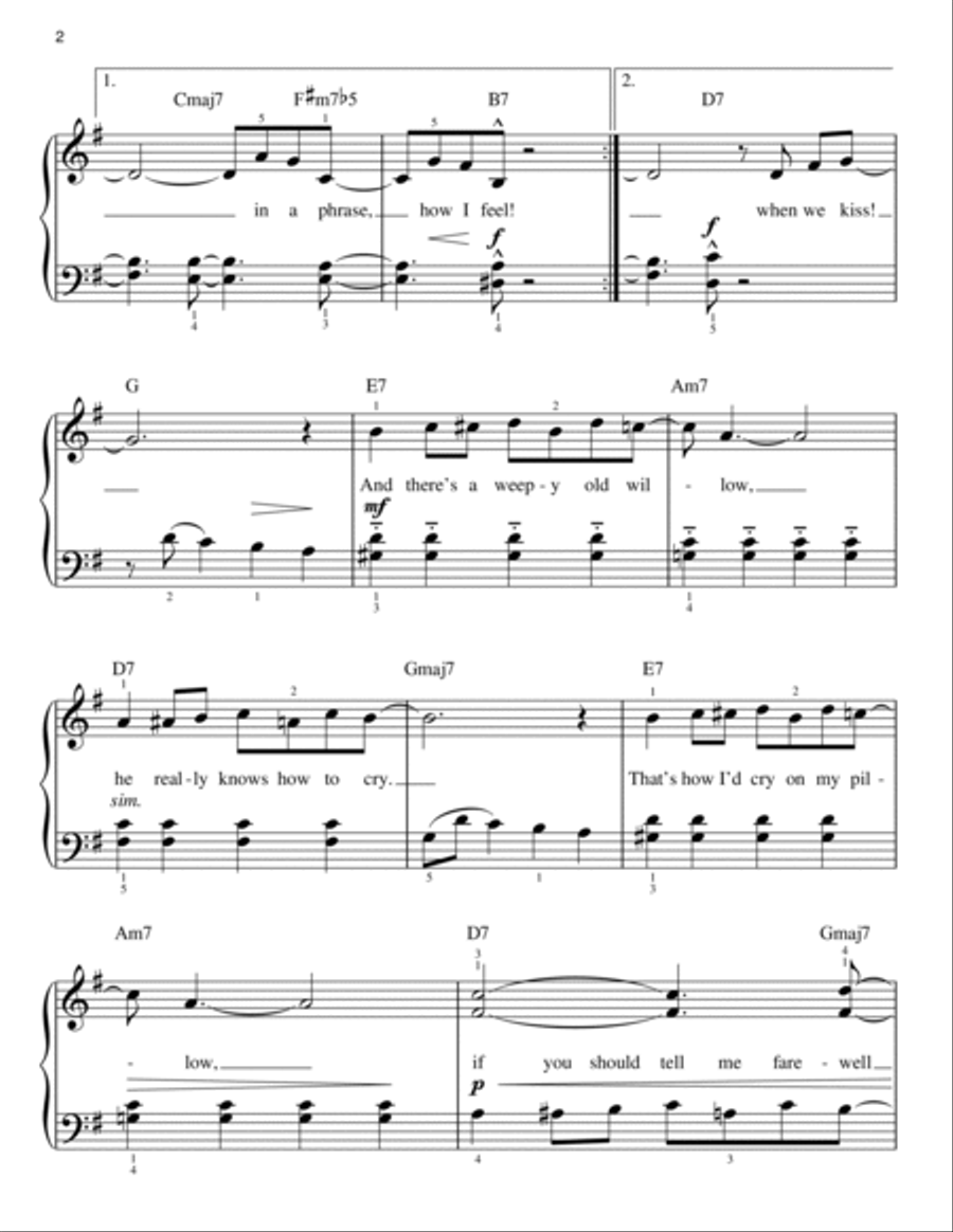 Lullaby Of Birdland (arr. Phillip Keveren) Easy Piano scores gallery preview page 2