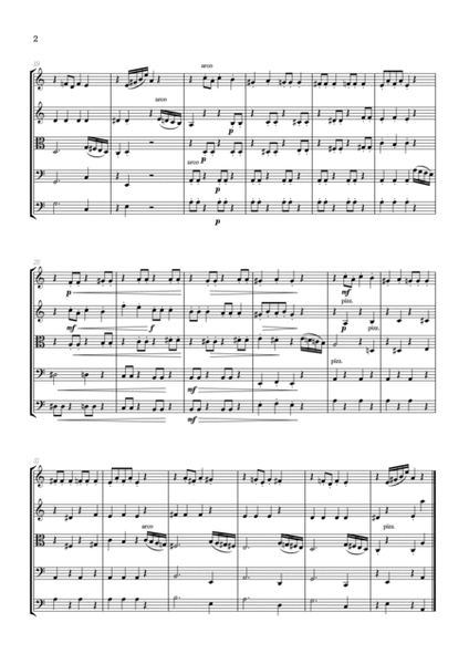 Dance of the Sugar Plum Fairy • String Quintet sheet music image number null