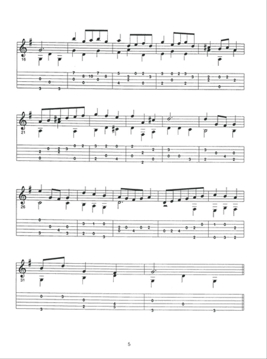 J. S. Bach in Tablature Acoustic Guitar scores gallery preview page 11