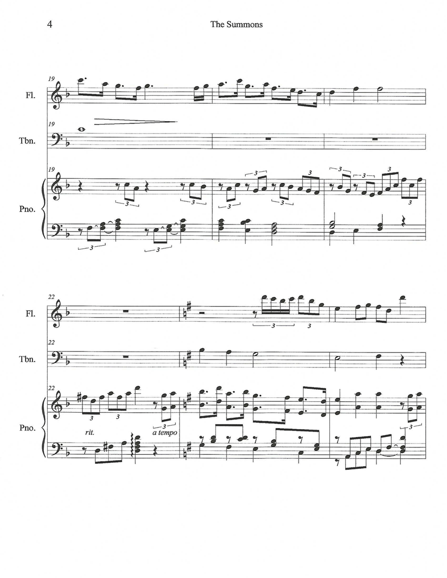 The Summons The Summons Flute scores gallery preview page 4