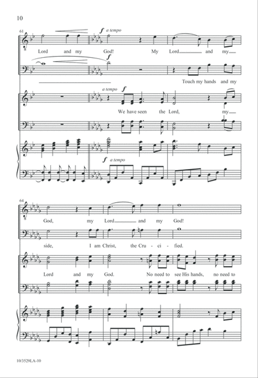 We Have Seen the Lord 4-Part scores gallery preview page 10