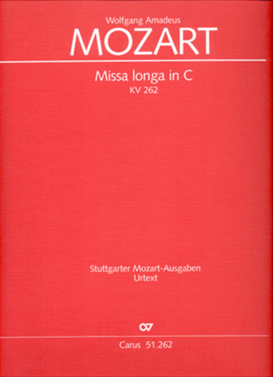Missa longa in C major (Missa longa in C) 4-Part scores gallery preview page 1