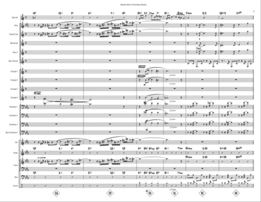 Smoke Gets In Your Eyes Smoke Gets In Your Eyes Large Ensemble scores gallery preview page 5