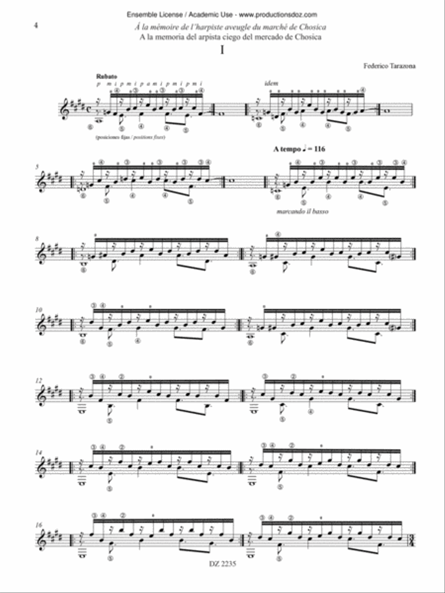 10 études 10 études Classical Guitar scores gallery preview page 4