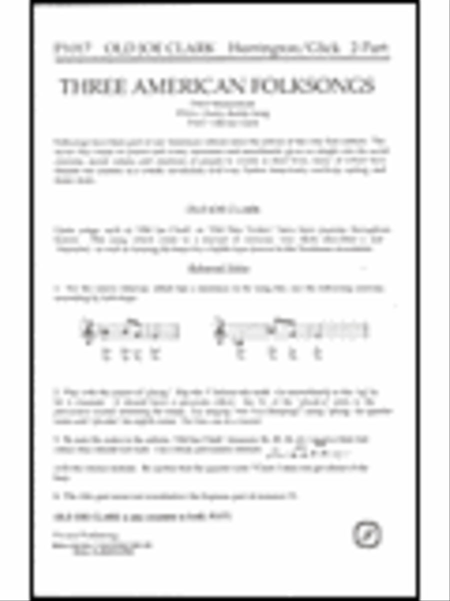 Old Joe Clark Old Joe Clark 2-Part scores gallery preview page 1