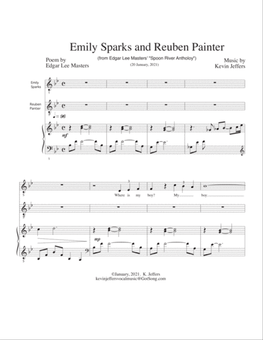 Emily Sparks and Reuben Pantier from 