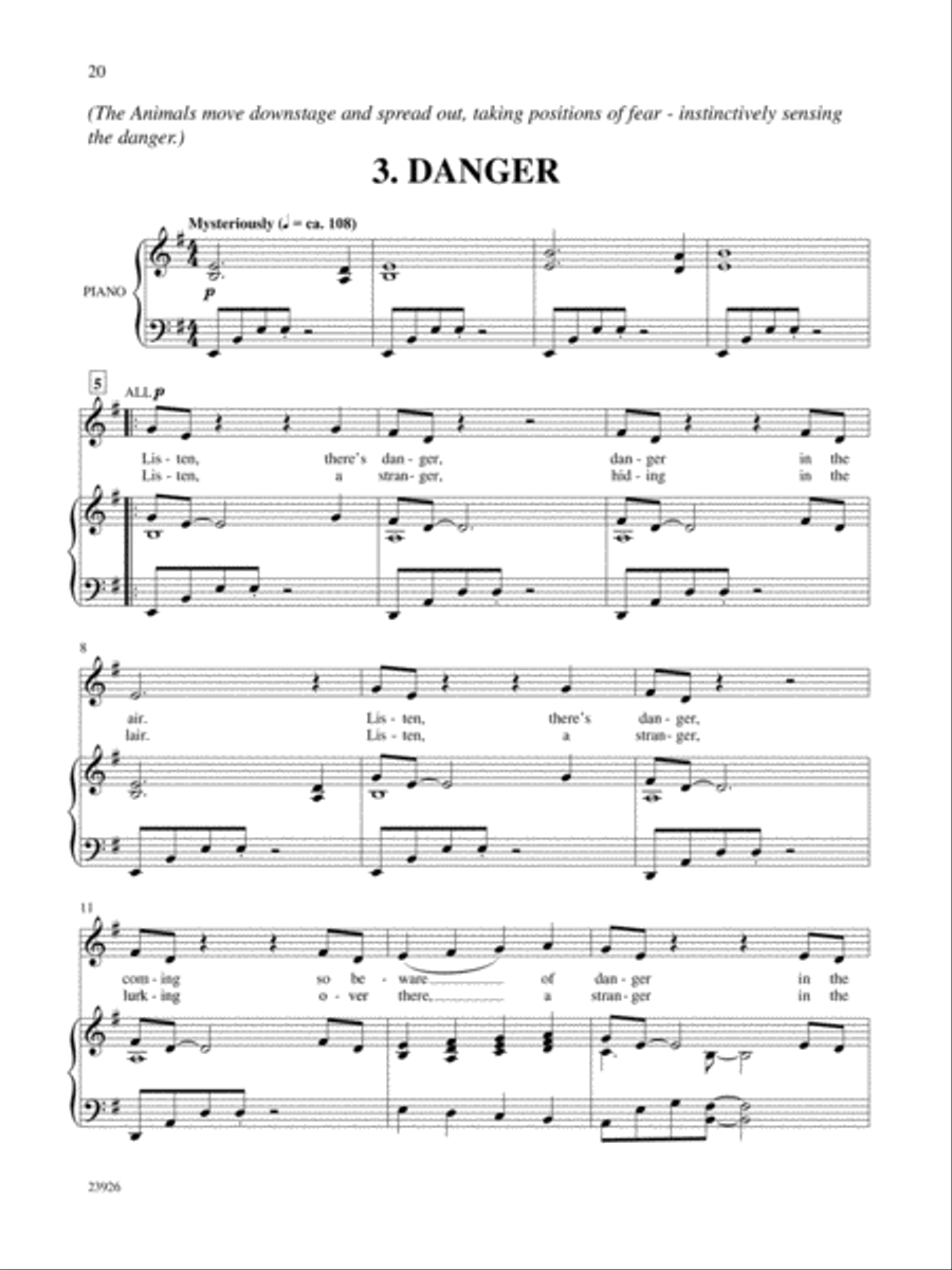 Welcome to the Jungle - CD Kit Unison Choir scores gallery preview page 4