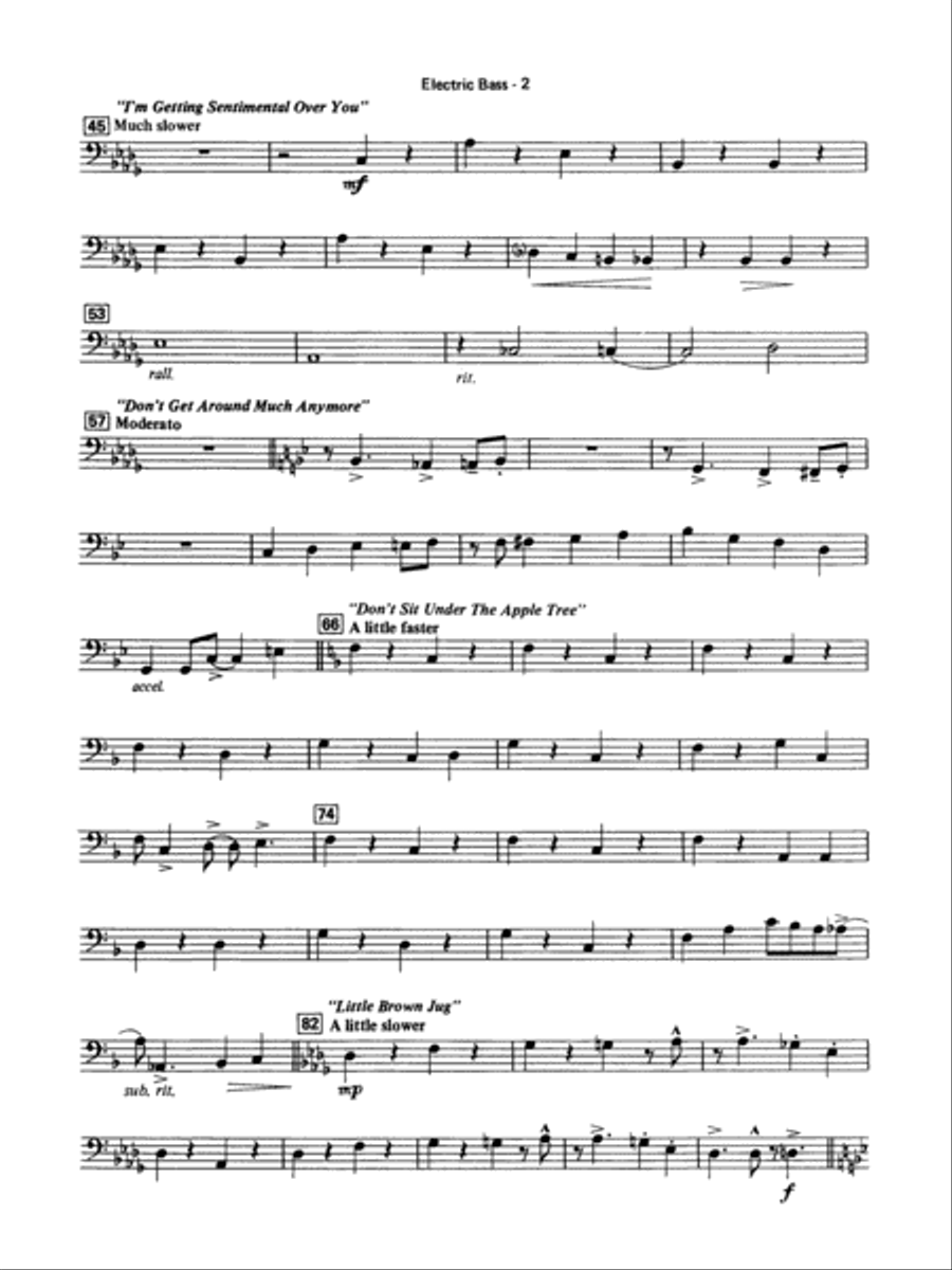 Big Band Spectacular: String Bass Concert Band scores gallery preview page 2
