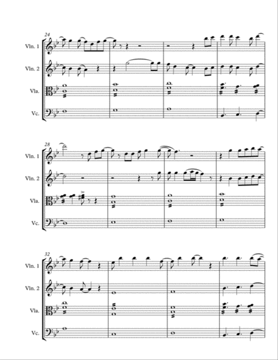 Pokemon (dance Mix) String Quartet scores gallery preview page 5
