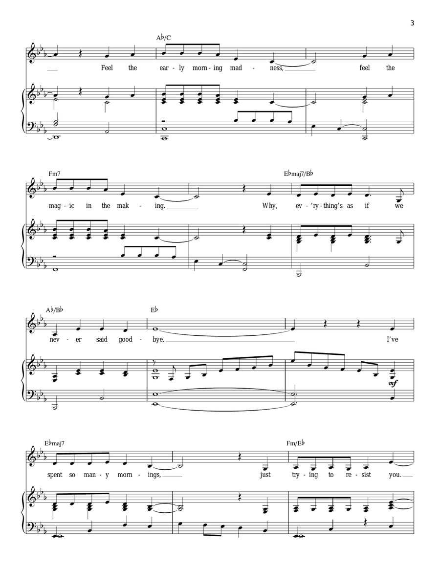 As If We Never Said Goodbye (from Sunset Boulevard) Piano, Vocal scores gallery preview page 3