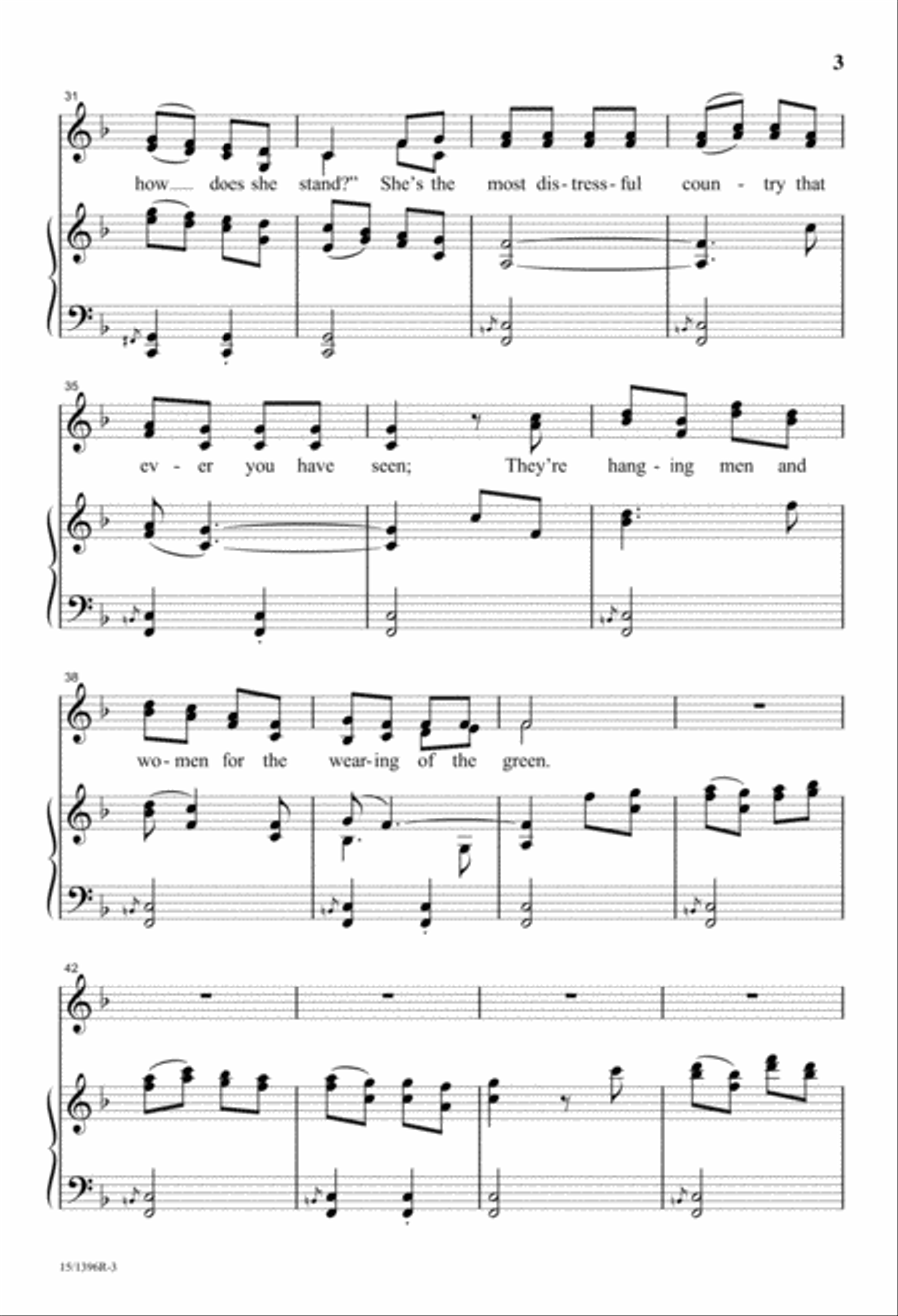 Three Irish Folk Songs Divisi scores gallery preview page 3