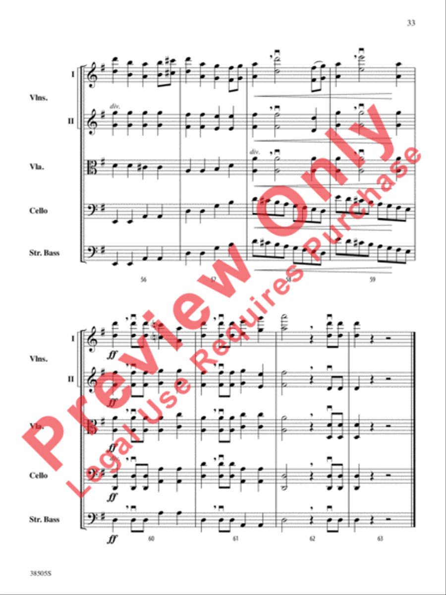 A Wisconsin Tableau String Orchestra scores gallery preview page 34
