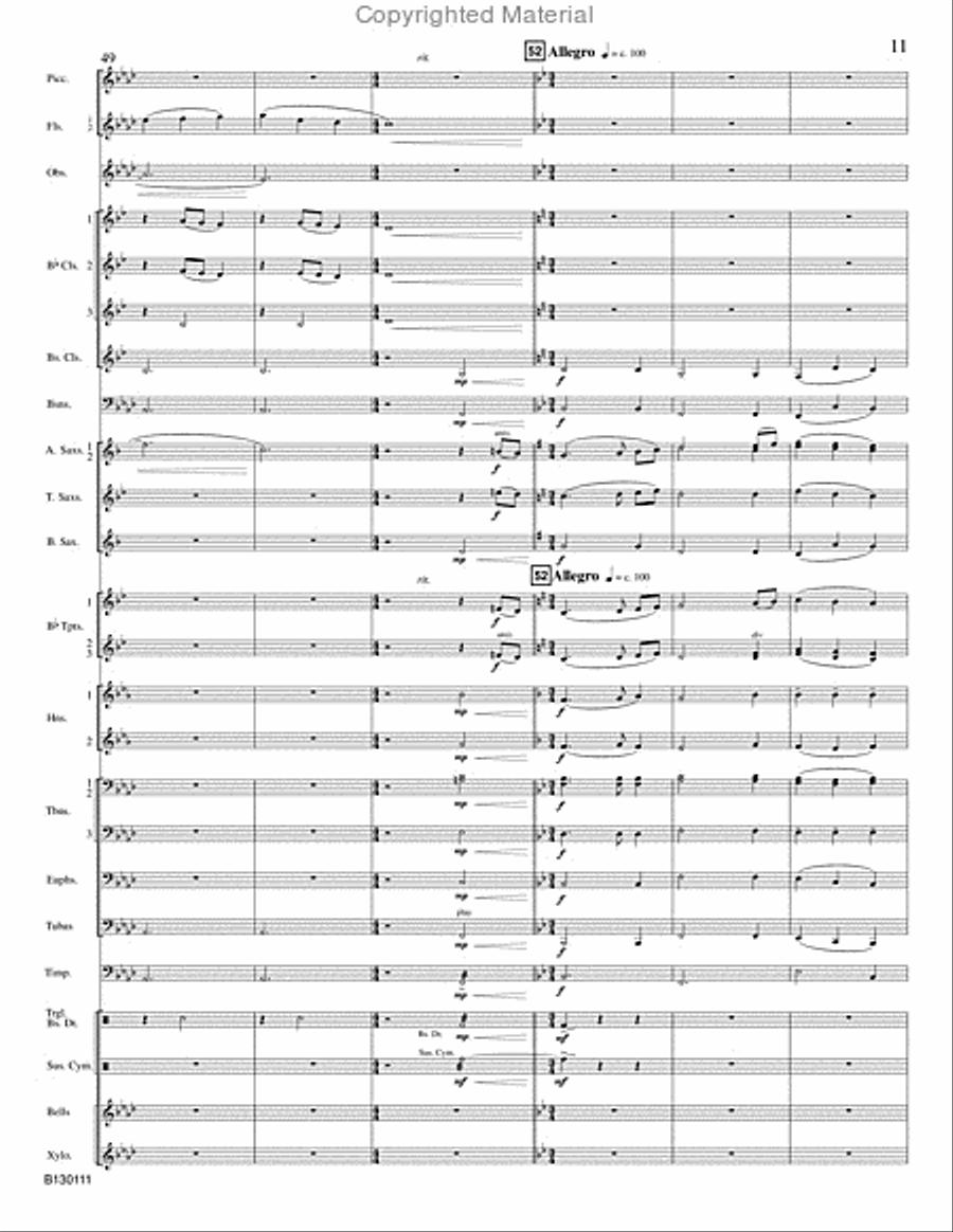 Holiday Prelude Concert Band scores gallery preview page 12