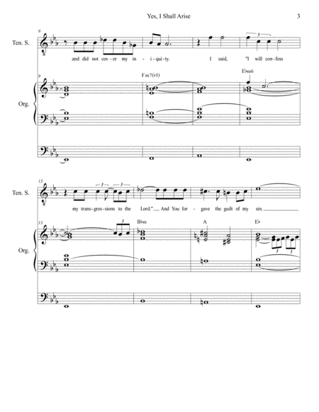 Yes, I Shall Arise (Solo with SATB) image number null