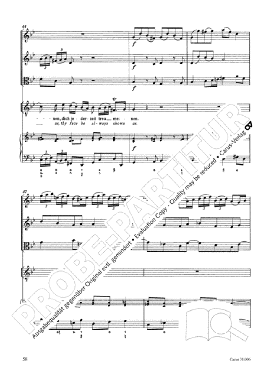 Stay with us, for it draws on toward evening (Bleib bei uns, denn es will Abend werden) 4-Part scores gallery preview page 59