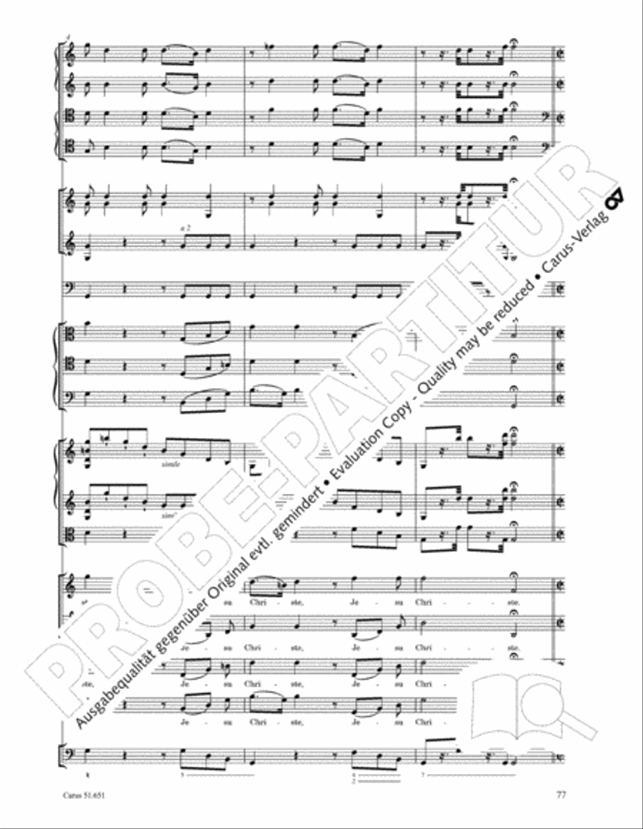 C Minor Mass, K. 427 (Missa in c KV 427) 4-Part scores gallery preview page 93