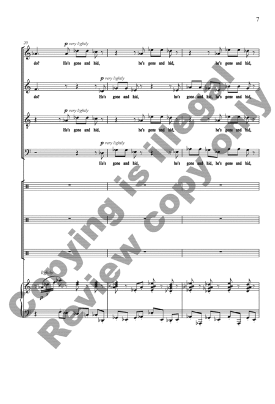 The Settling Years: (Piano/Choral Score) image number null