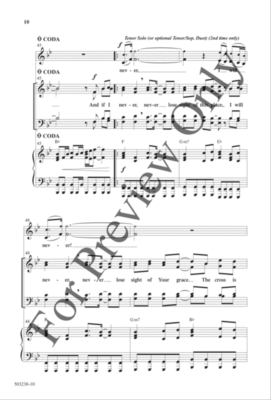 God of Calvary - Anthem 4-Part scores gallery preview page 9