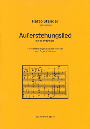 Book cover for Auferstehungslied für 4stg. gem. Chor und Orgel (1950)
