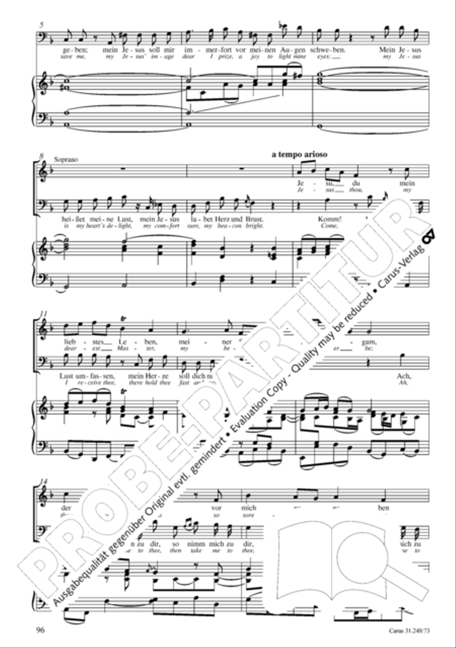Christmas Oratorio (Weihnachtsoratorium, Teile IV-VI) 4-Part scores gallery preview page 17