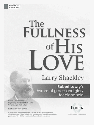 Book cover for The Fullness of His Love (Digital Delivery)