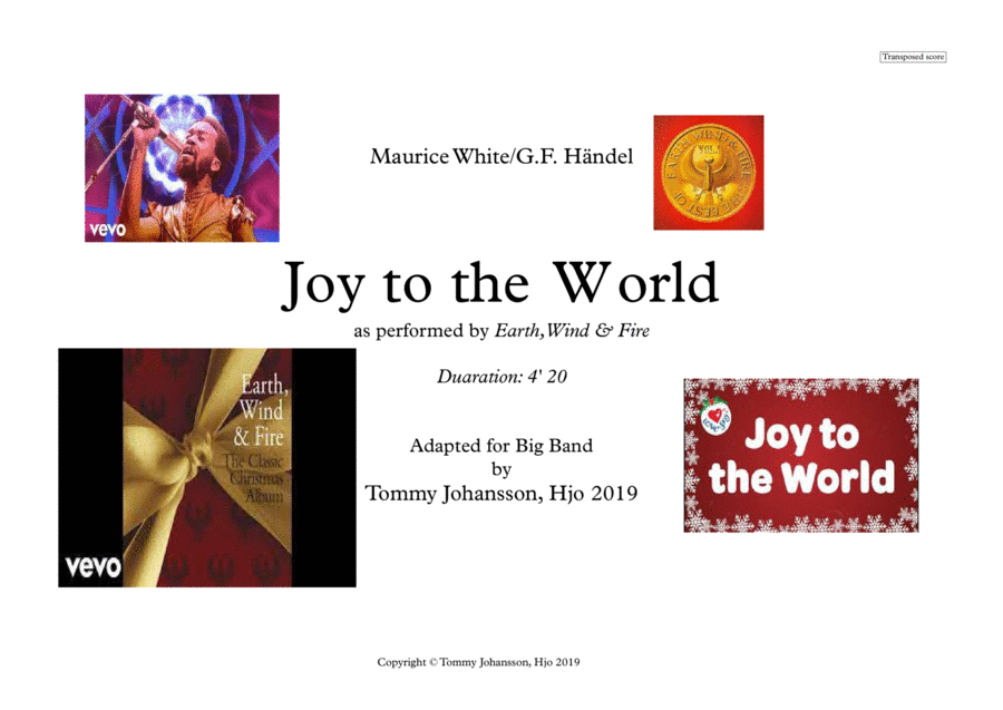 Joy to the World -Big Band Jazz Ensemble scores gallery preview page 1