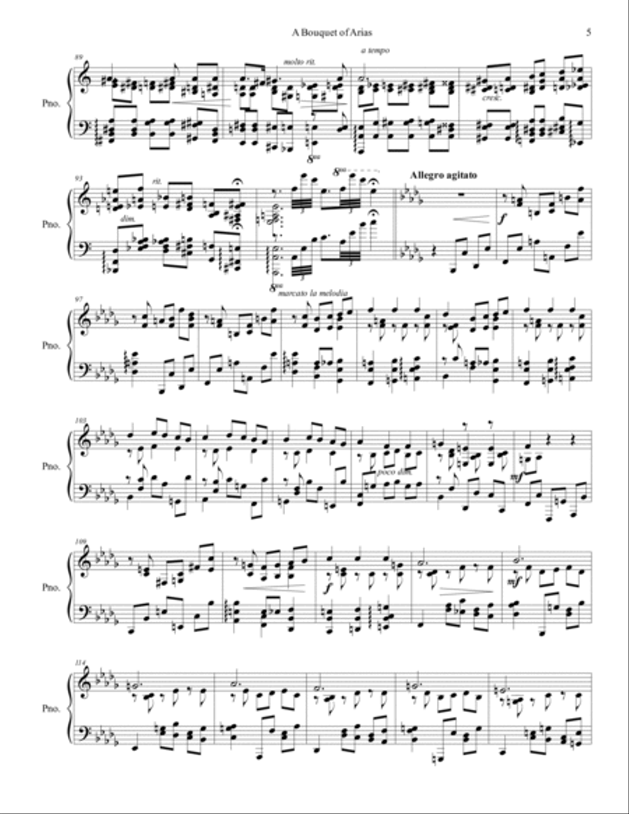 A Bouquet of Arias, Op. 191