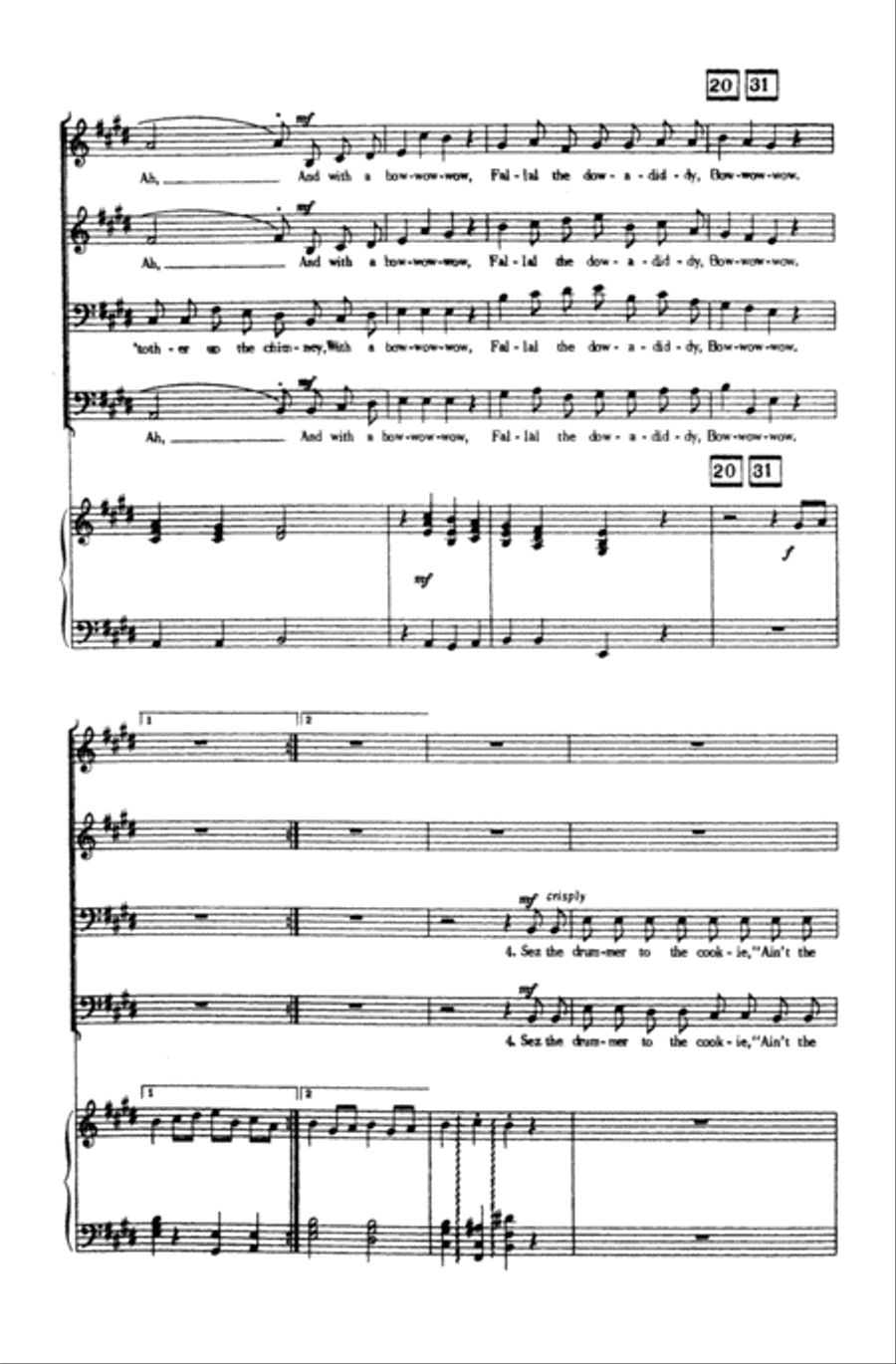 The Drummer and the Cook The Drummer and the Cook Choir scores gallery preview page 3